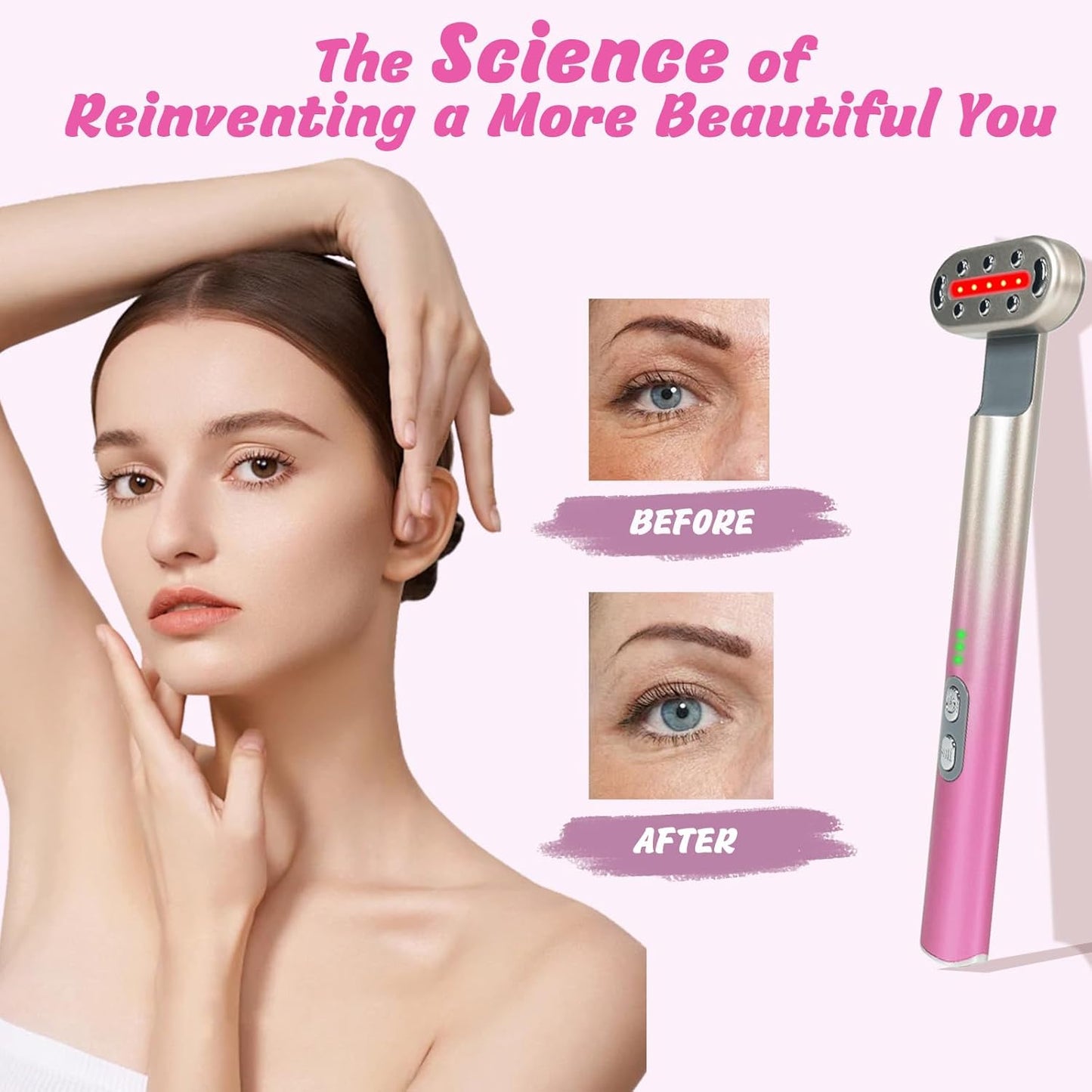 Red Light Therapy Wand for Face and Neck