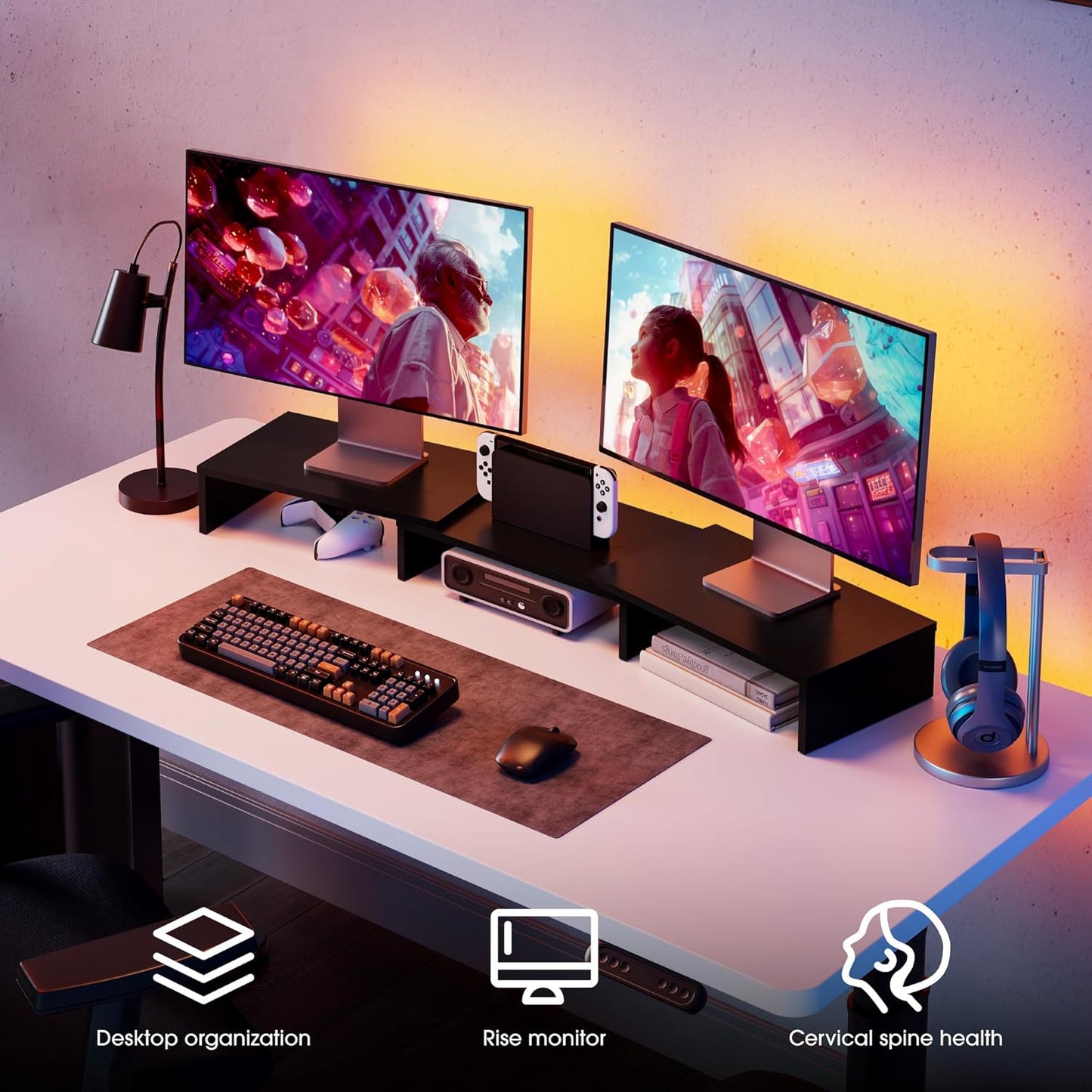 3 Shelf Computer Monitor Riser