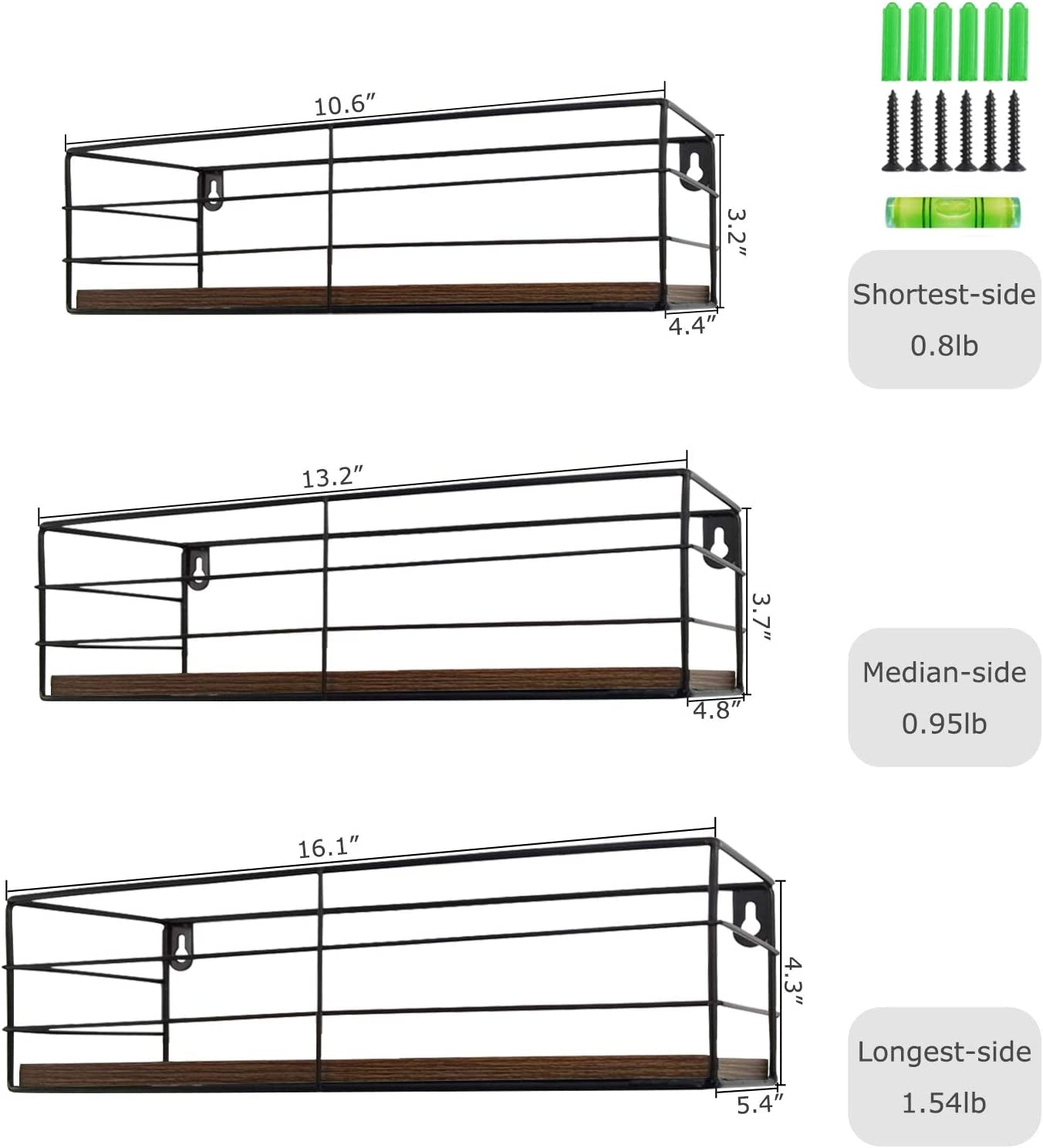 Hanging Storage Wall Shelf for Kitchen