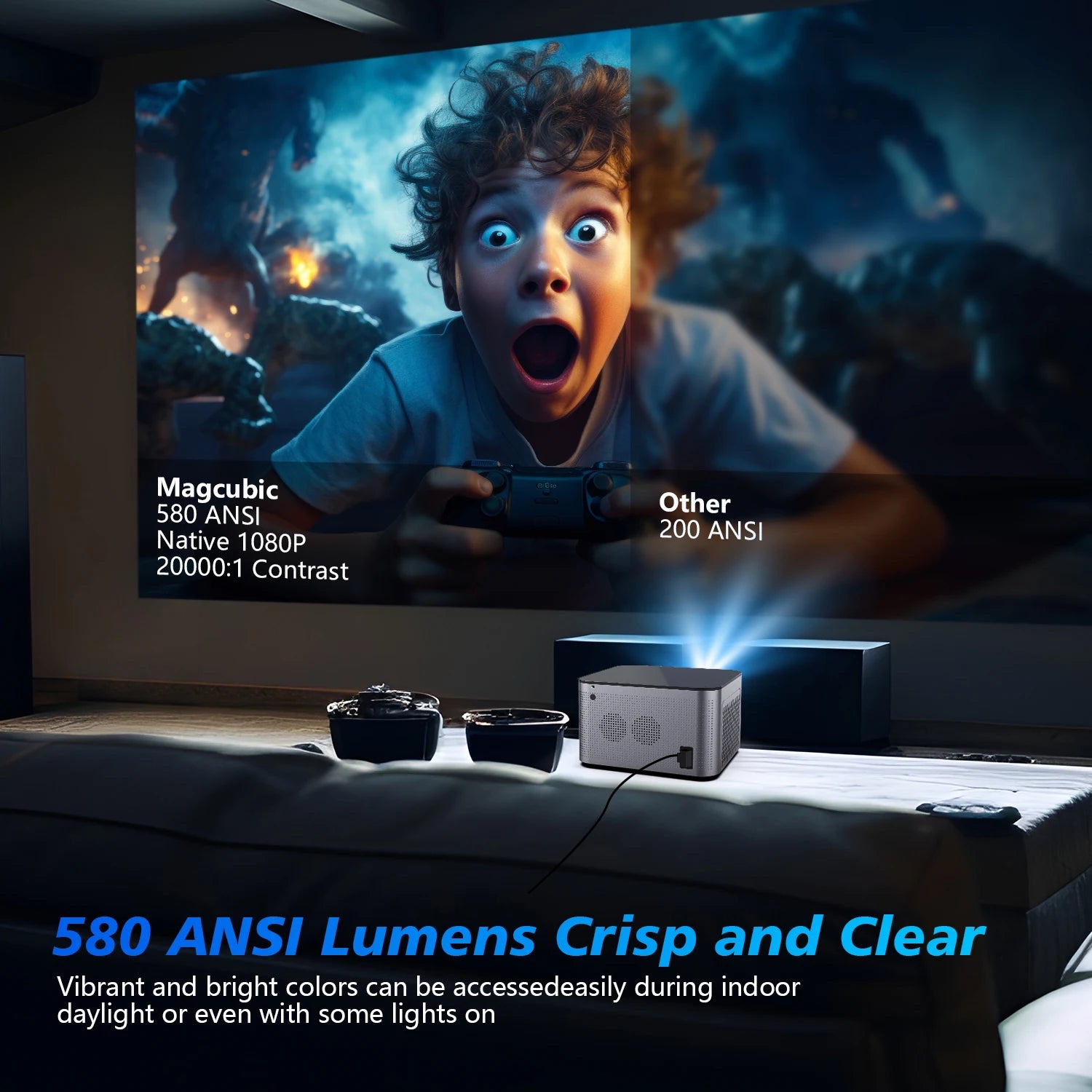 4K Wifi6 Voice Control Auto Focus Projector