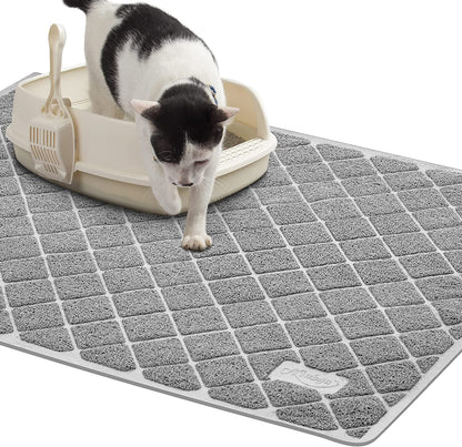 Premium Cat Litter Mat With Non-Slip and Waterproof Backing