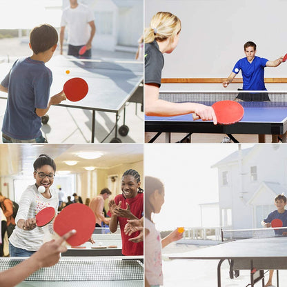 Portable Table Tennis Set with Retractable Net