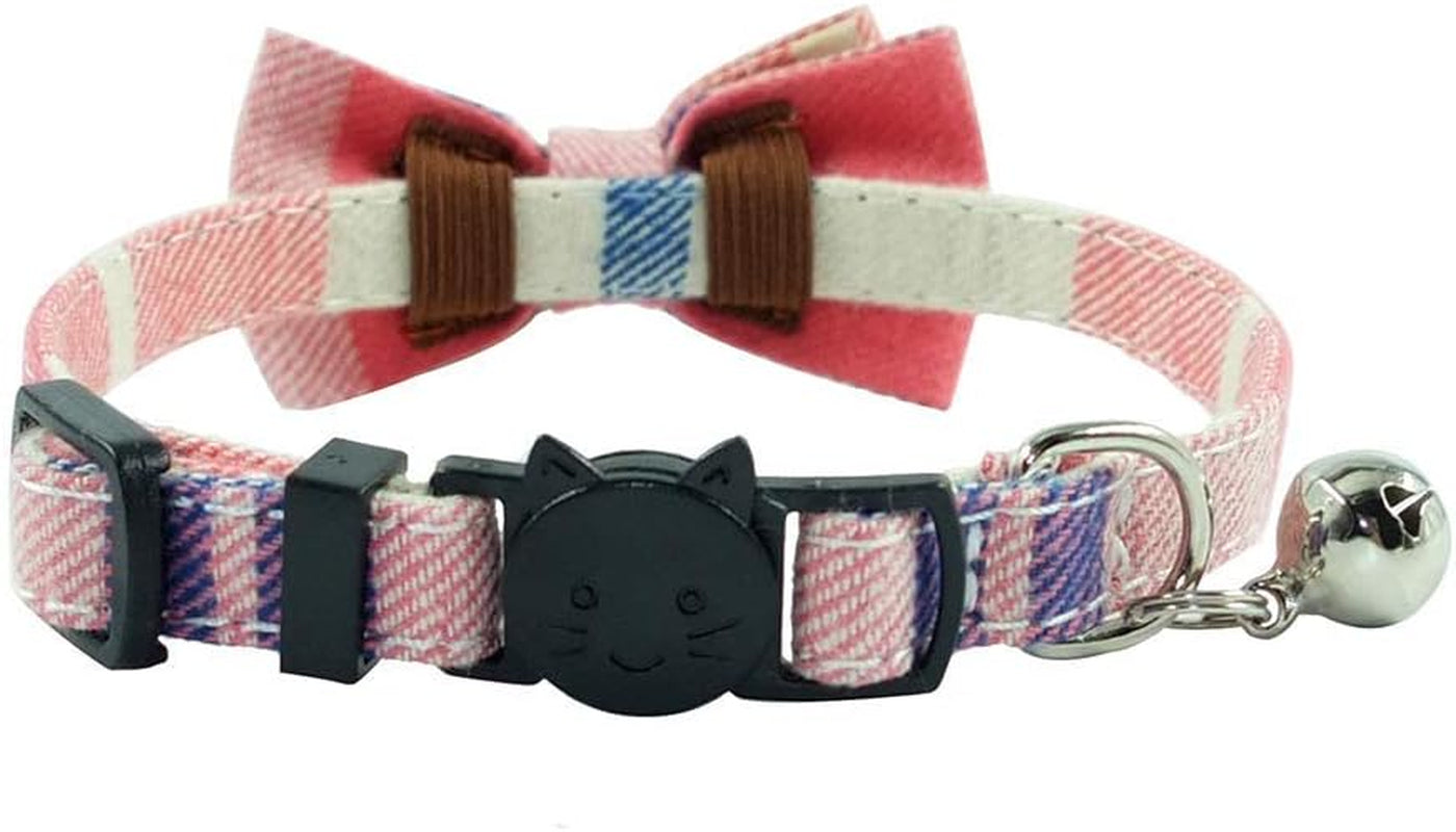 Cat Collar Breakaway with Bell and Bow Tie