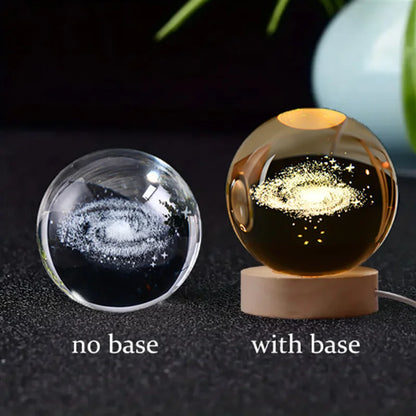 6Cm 3D Crystal Ball Crystal Planet Night