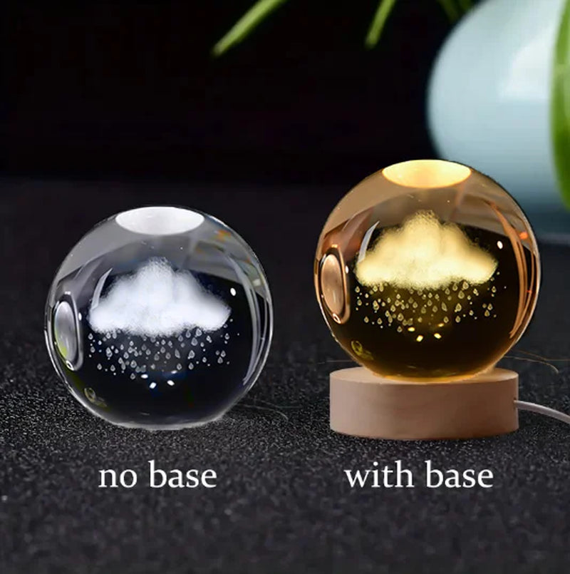 6Cm 3D Crystal Ball Crystal Planet Night