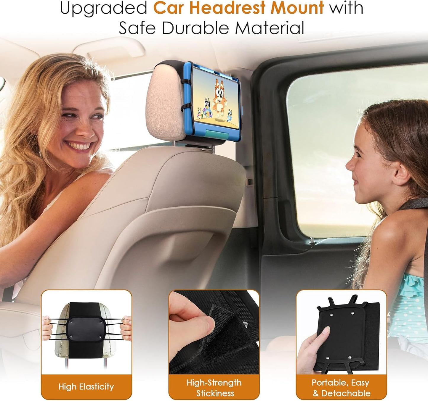 Car Headrest Mount Silicon Holder