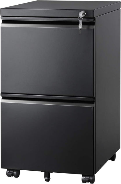 2 Drawer Metal File Cabinet For Desk
