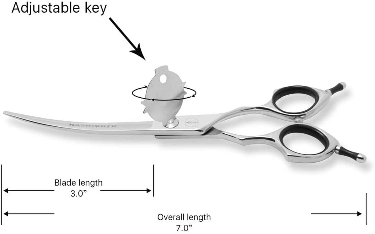 Curved Dog Grooming Scissors with Safety round Tips