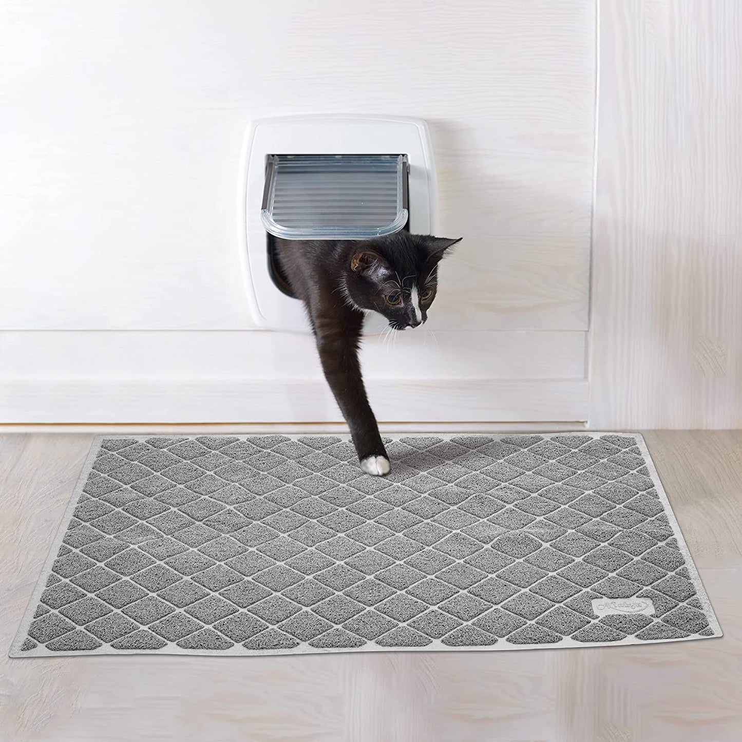Premium Cat Litter Mat With Non-Slip and Waterproof Backing