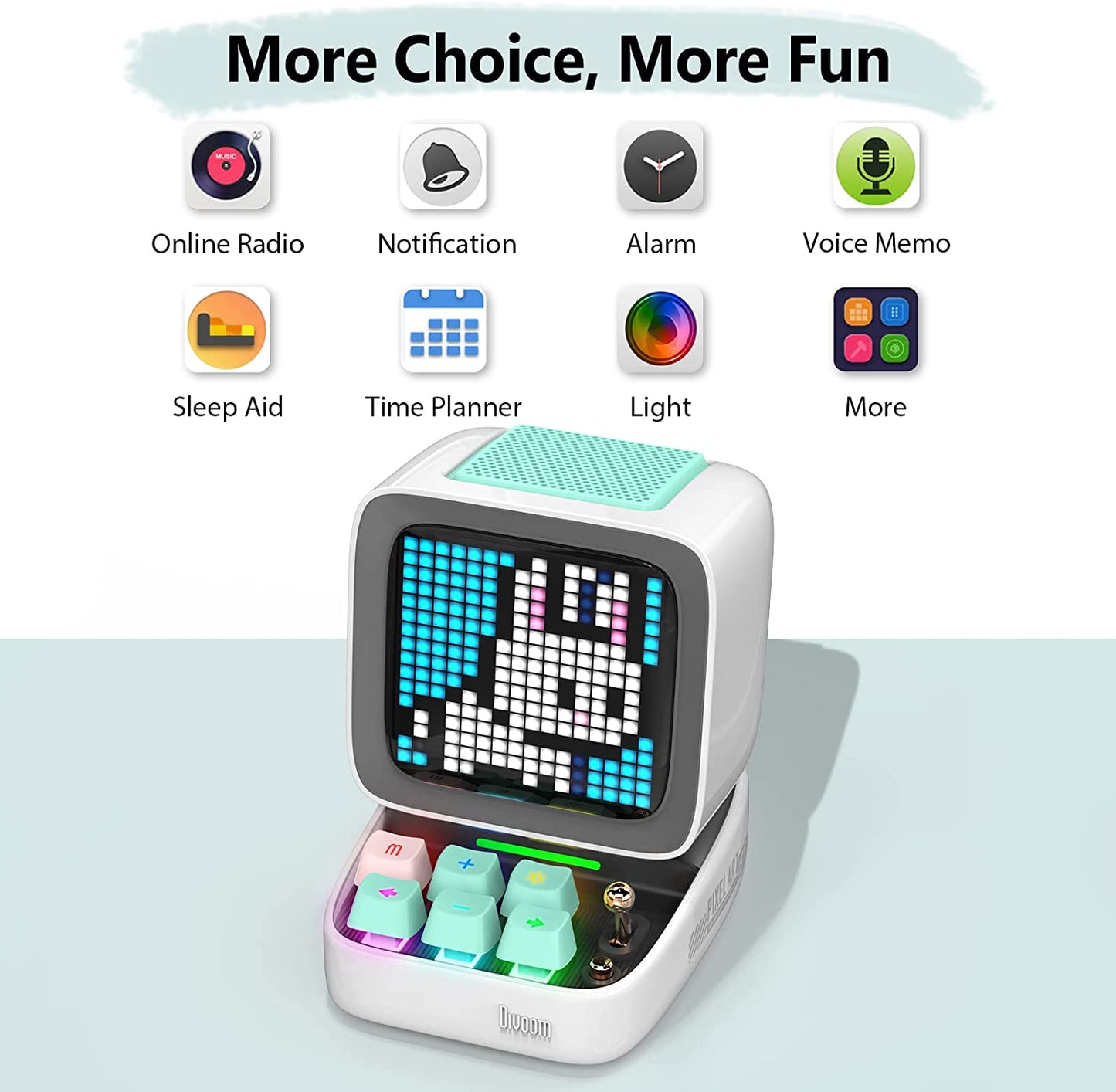 Ditoo Pixel Art Gaming Portable Bluetooth Speaker