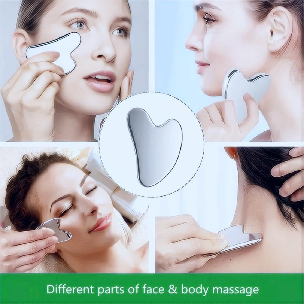 Stainless Steel Gua Sha Facial Tools Set