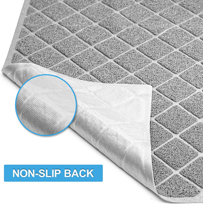Premium Cat Litter Mat With Non-Slip and Waterproof Backing