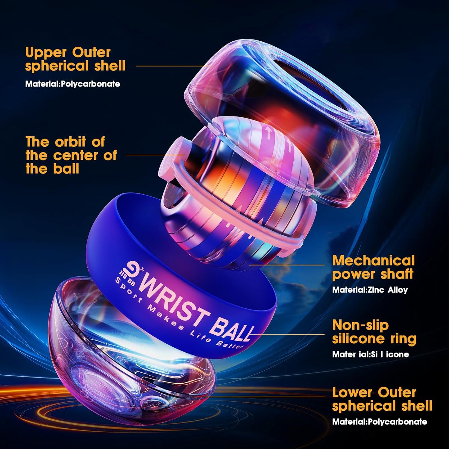 Auto-Start Gyroscopic Forearm Exerciser