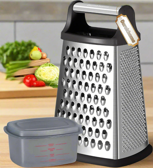 4 Side Kitchen Vegetable Shredder Slicer Zester with Container