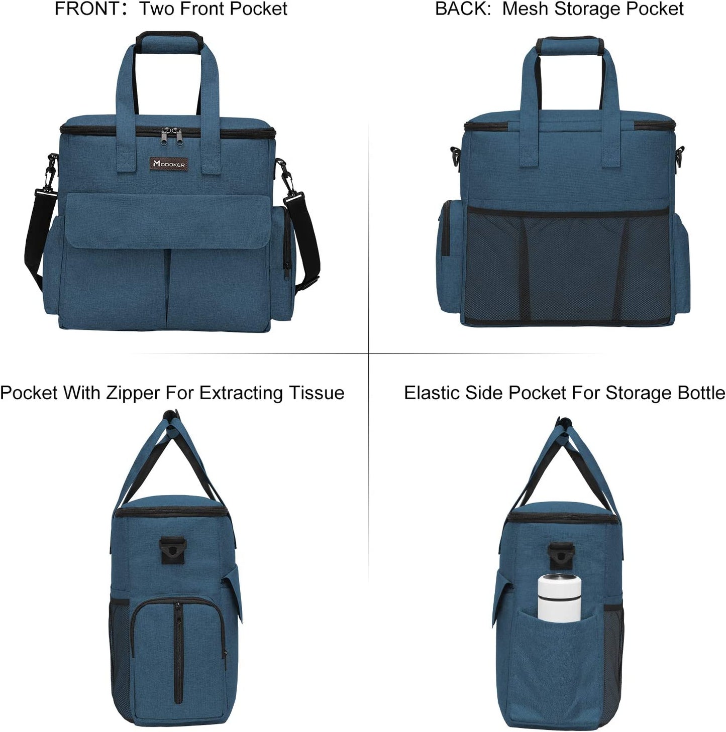 Airline Approved Tote Organizer with Multi-Function Pockets
