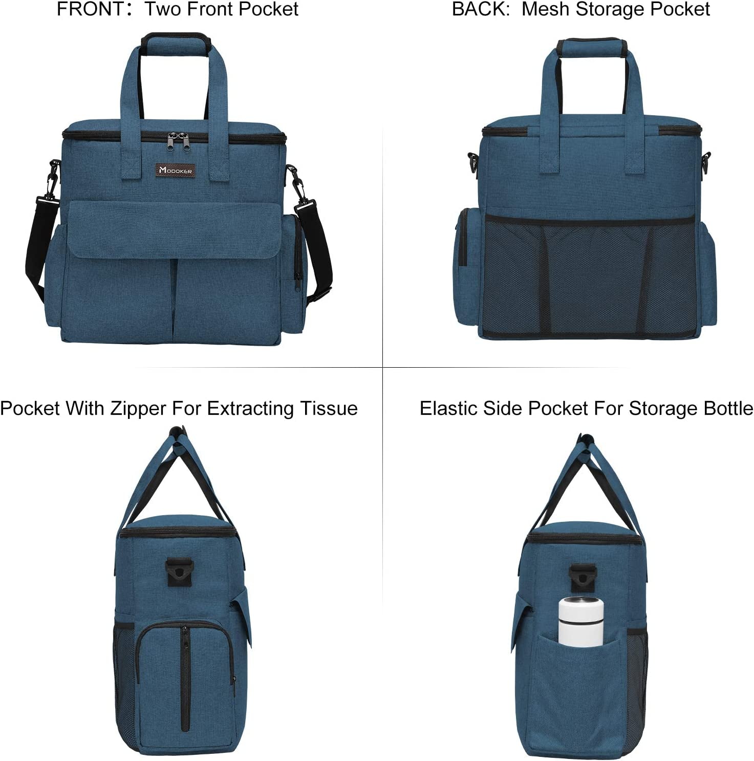 Airline Approved Tote Organizer with Multi-Function Pockets