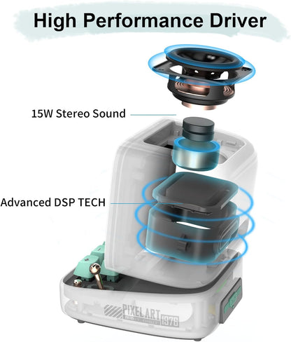 Ditoo Pixel Art Gaming Portable Bluetooth Speaker