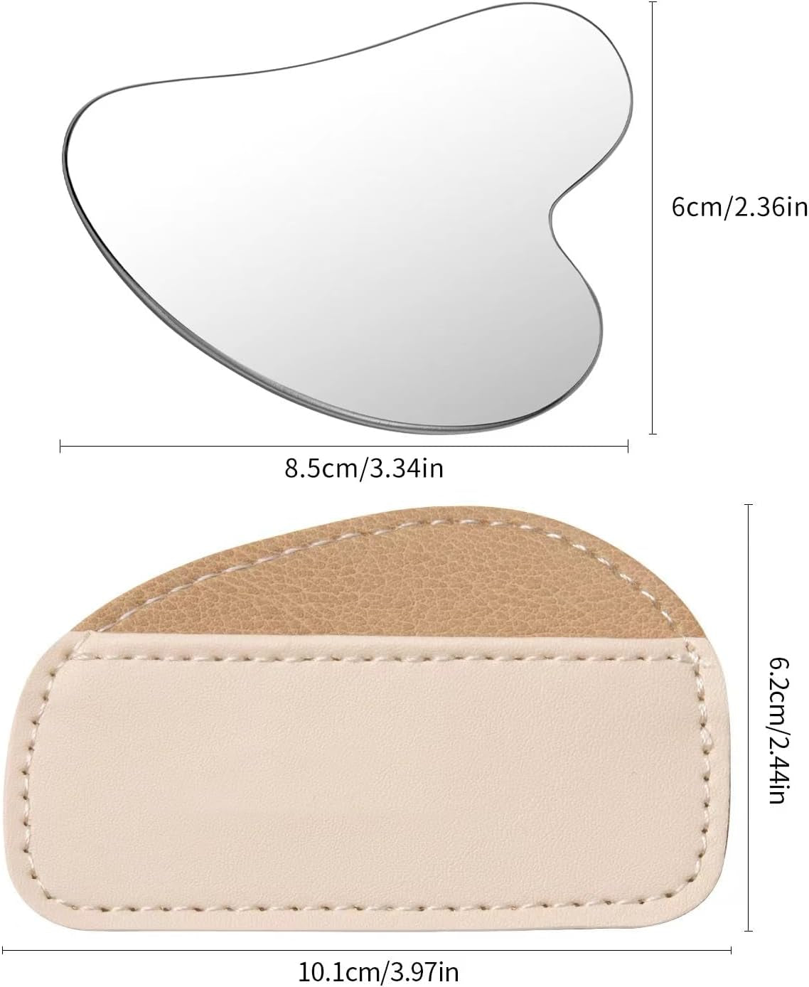 Stainless Steel Gua Sha Facial Tools Set