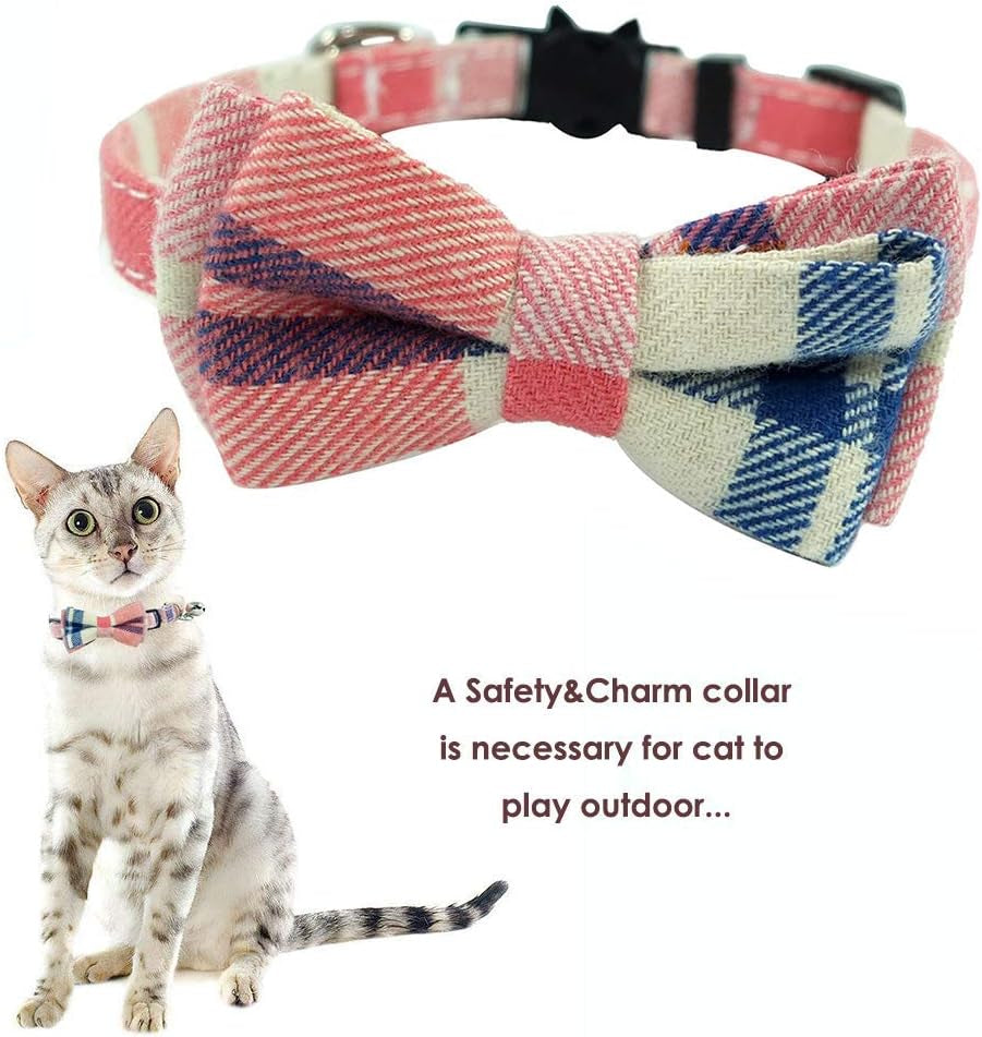 Cat Collar Breakaway with Bell and Bow Tie