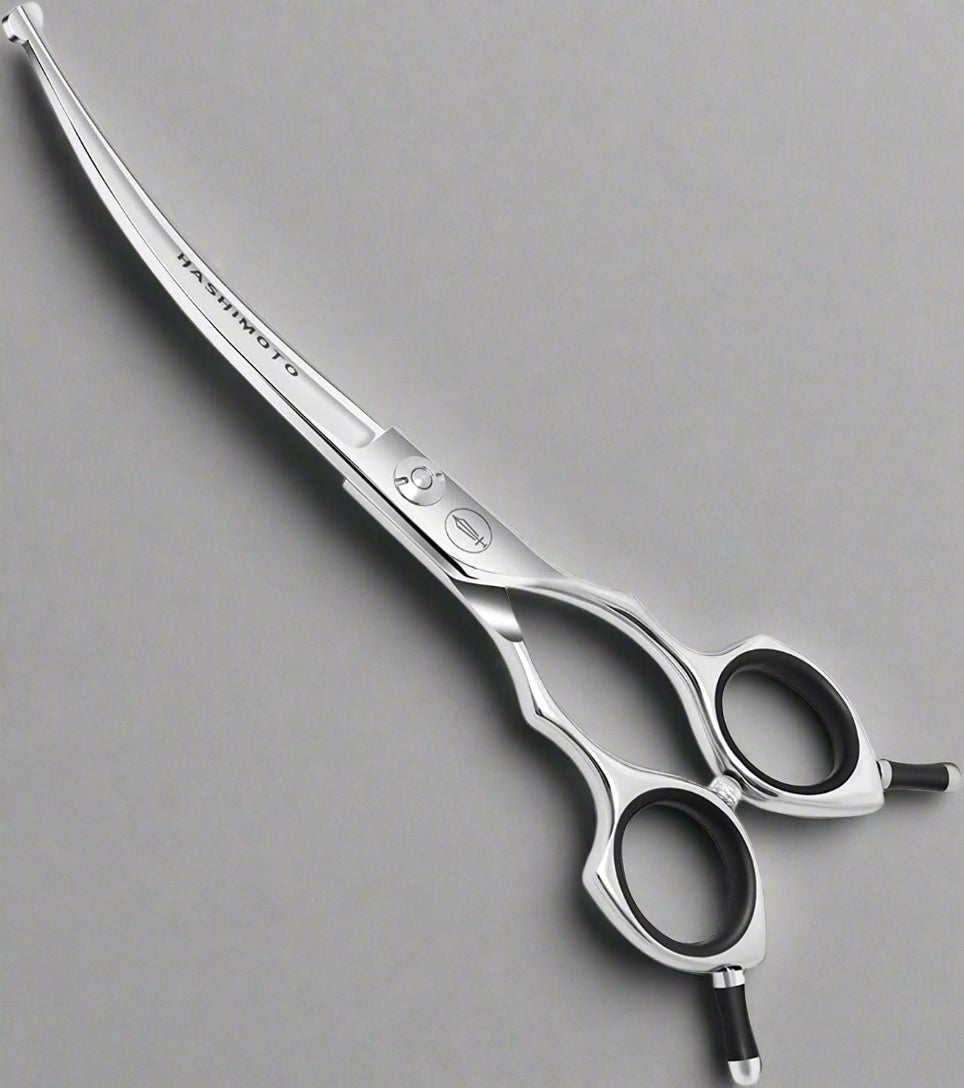 Curved Dog Grooming Scissors with Safety round Tips