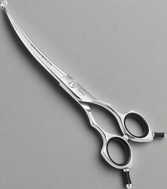 Curved Dog Grooming Scissors with Safety round Tips