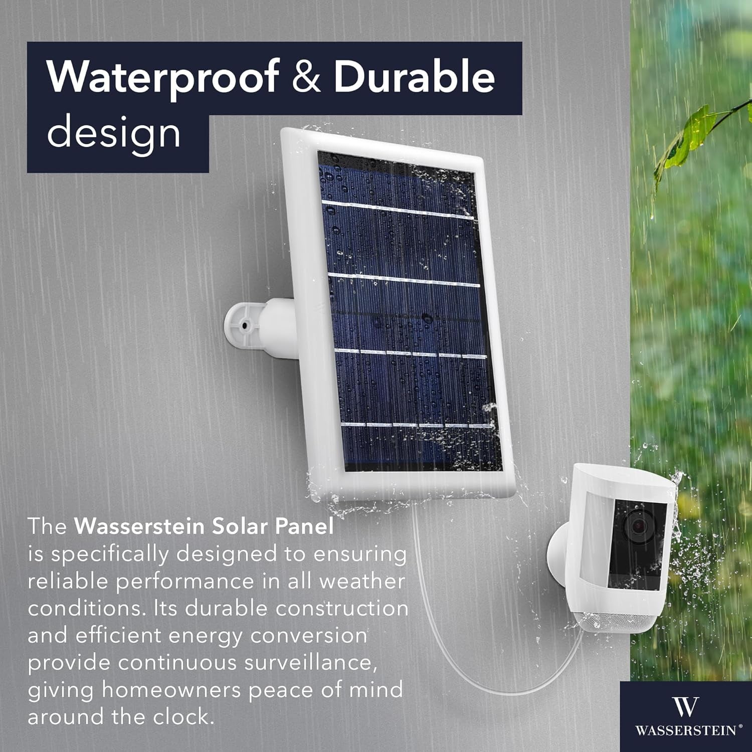 Solar Panel Compatible with Ring Spotlight Cam