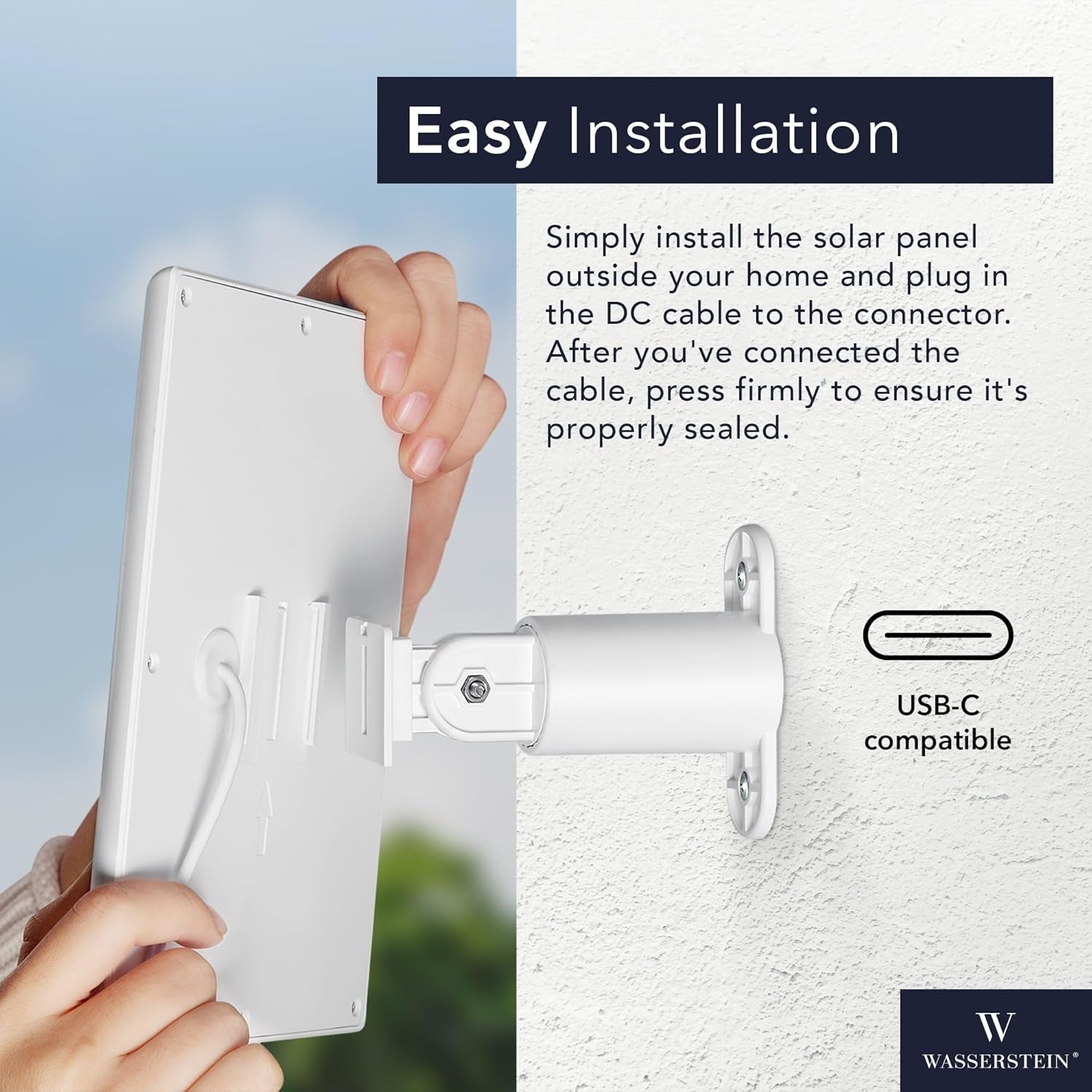 Solar Panel Compatible with Ring Spotlight Cam