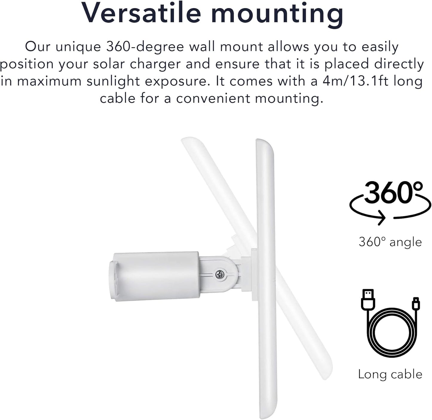Solar Panel Compatible with Ring Spotlight Cam