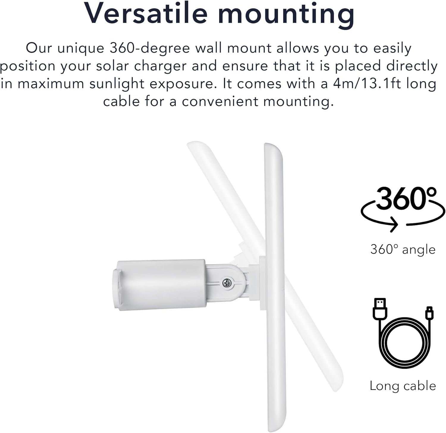 Solar Panel Compatible with Ring Spotlight Cam