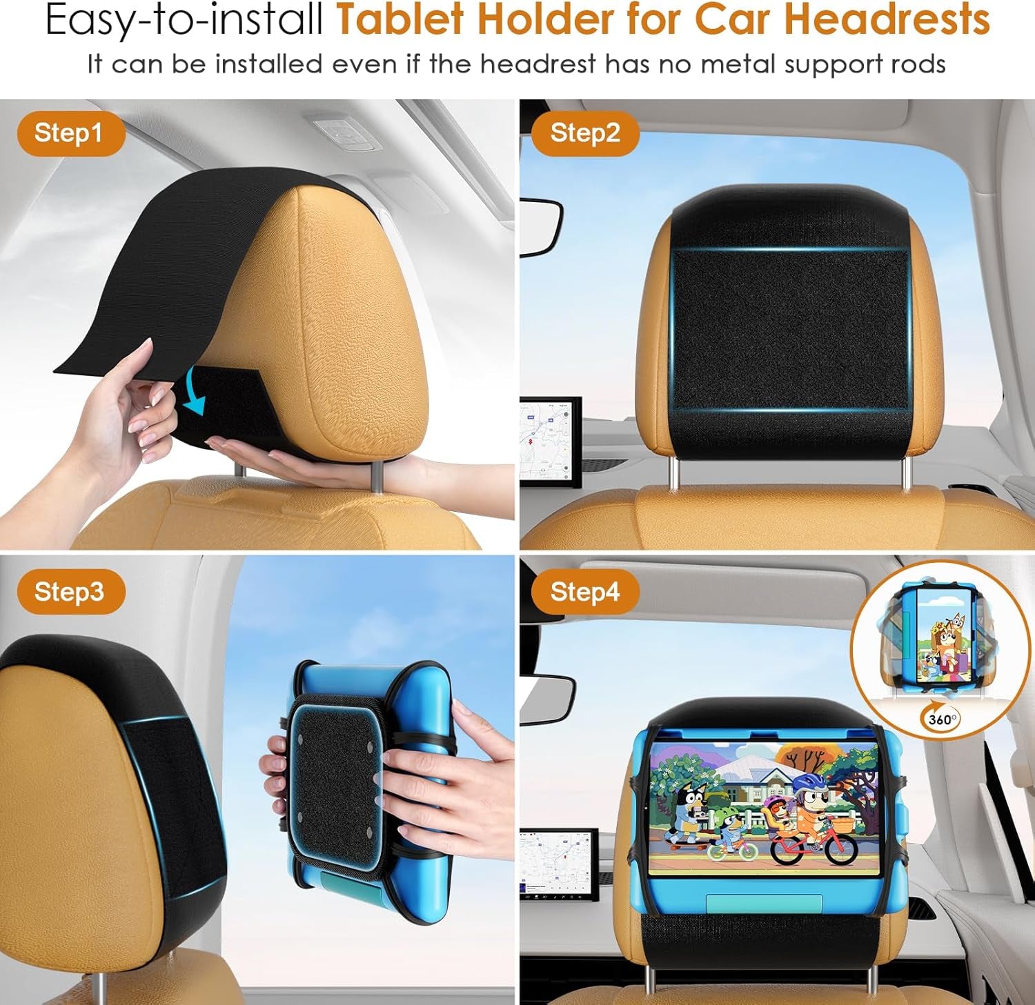 Car Headrest Mount Silicon Holder