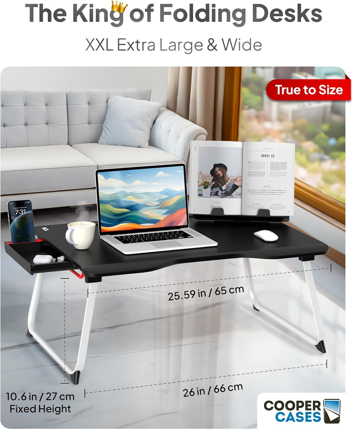 Extra Large Laptop Desk for Bed