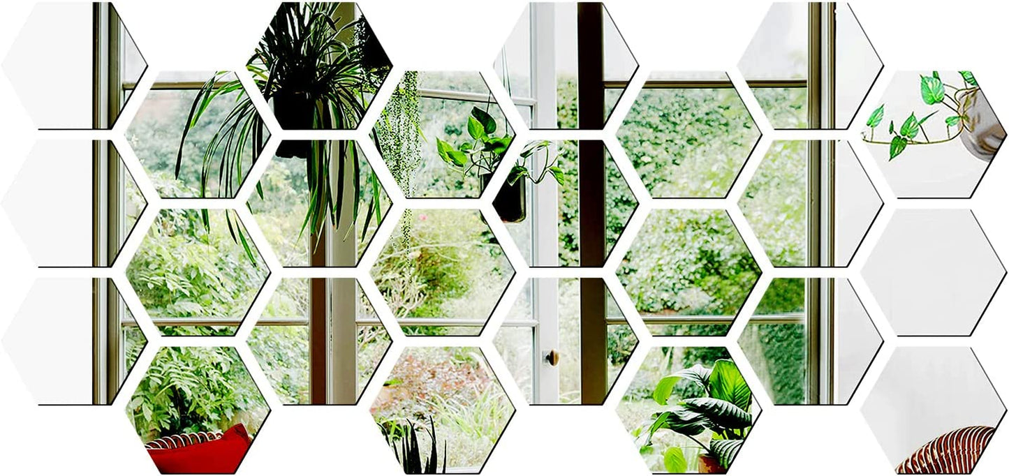 Hexagon Mirror Wall Sticker
