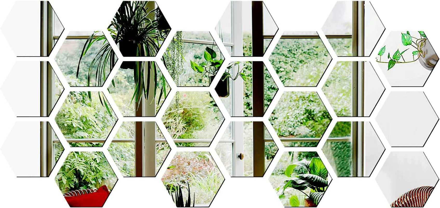 Hexagon Mirror Wall Sticker